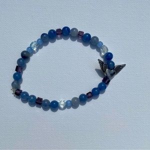 Beaded purple bracelet